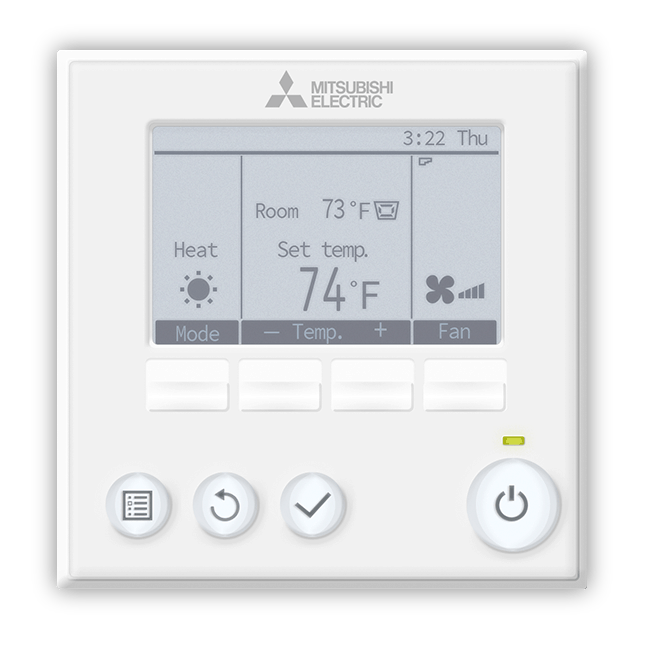 mitsubishi controls wall mounted