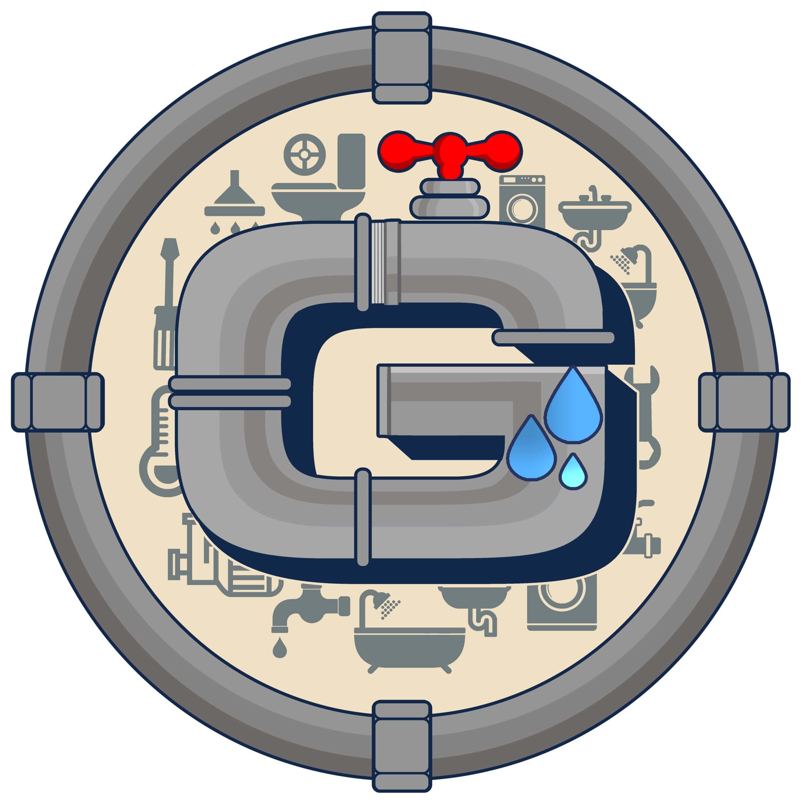 Godsby plumbing themed logo