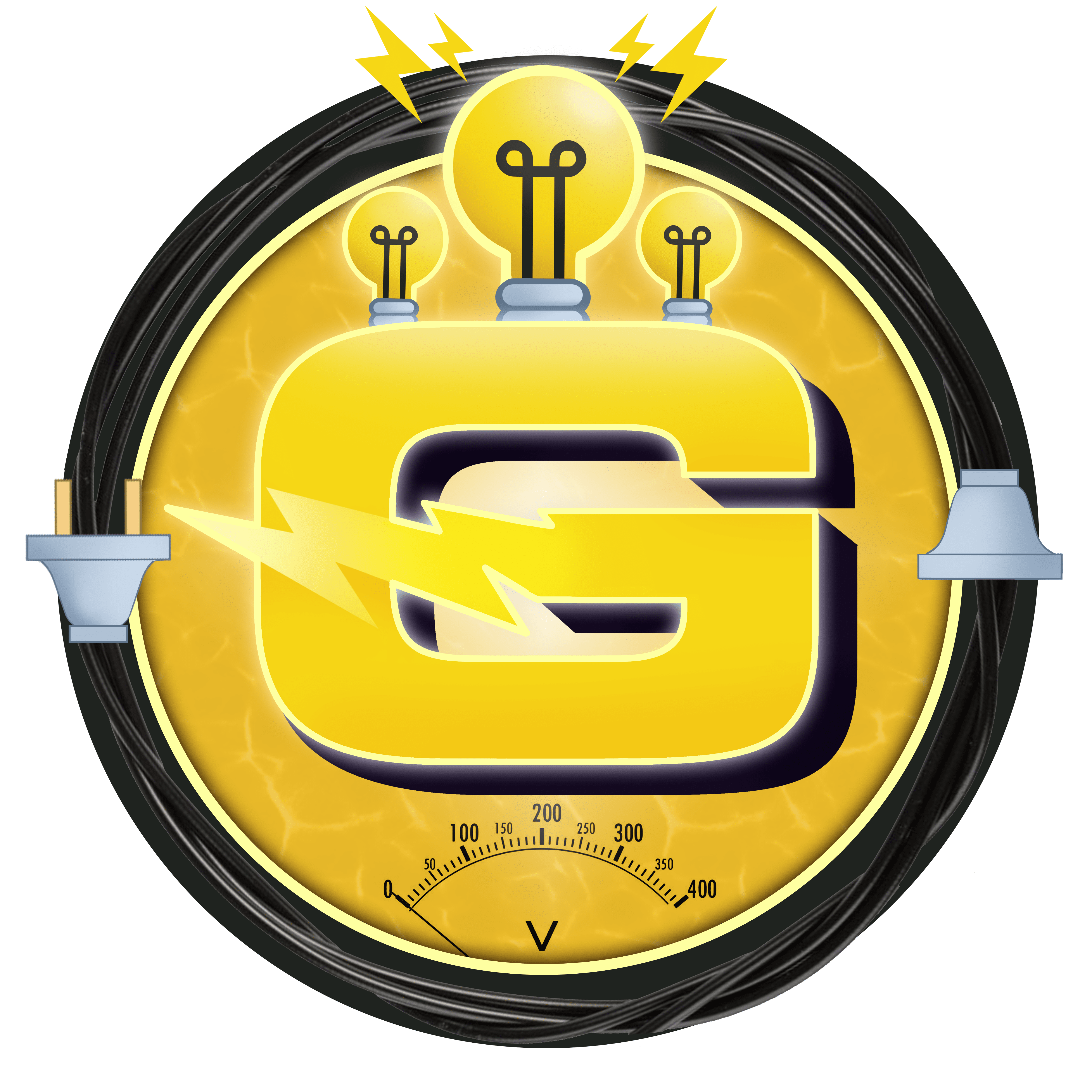 Godsby electrical themed logo
